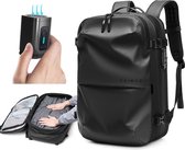 Caimco® Traveler - Vacuüm Rugzak - Reistas - Inclusief Vacuümpompje - Handbagage - Grote Reisrugzak voor Dames en Heren - Reizen Gadget - Vliegtuig, Koffer, Reisrugzak, - Waterdichte Reistas - Rugzak - Voor Reizen, Zaken, Zakenreizen, Weekend