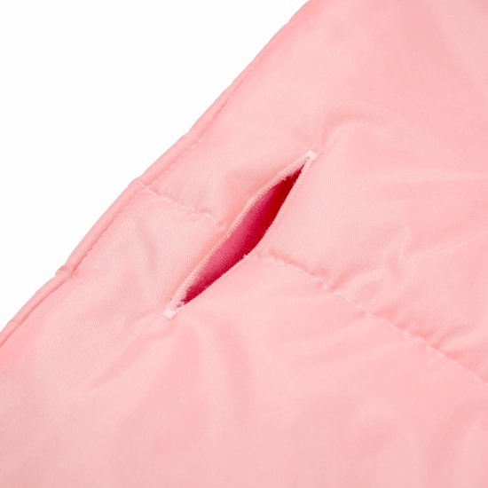 Roze voetenzak kinderwagen - bont - tas - hoes - 90x45 cm van Deryan — afbeelding 5