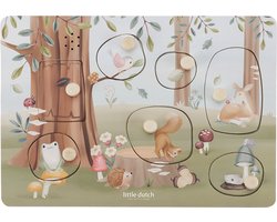 Little Dutch Geluidenpuzzel hout - Forest Friends FSC