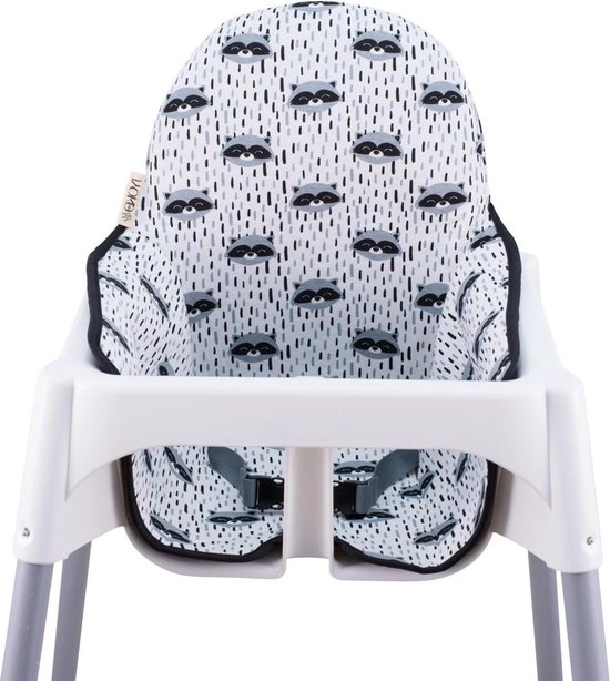 Kinderstoel Kussen compatibel met Ikea antilop - Raccoon Print - JYOKO ...