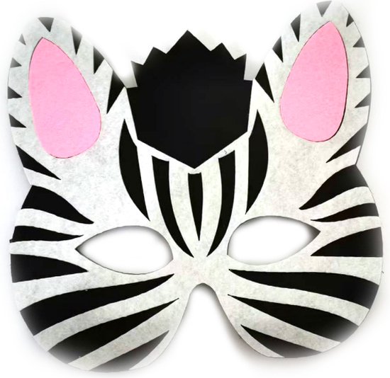 Joya Kids ® 30 pièces Masques Animaux de la jungle pour Enfants | Ensemble de masques pour fête d'enfants | Vêtements d'habillage Zoo | Habiller la fête | 30 pièces