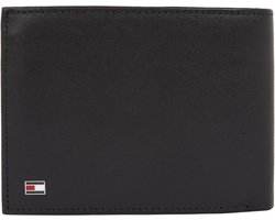 Heren portemonnee Eton CC and Coin Pocket van leer Schwarz - Tommy Hilfiger - Luxe design
