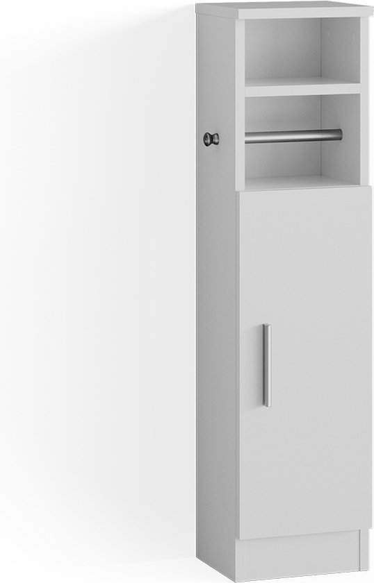 Halfhoge kast Enga Wit 23 x 90 cm Vicco | 406673104856406