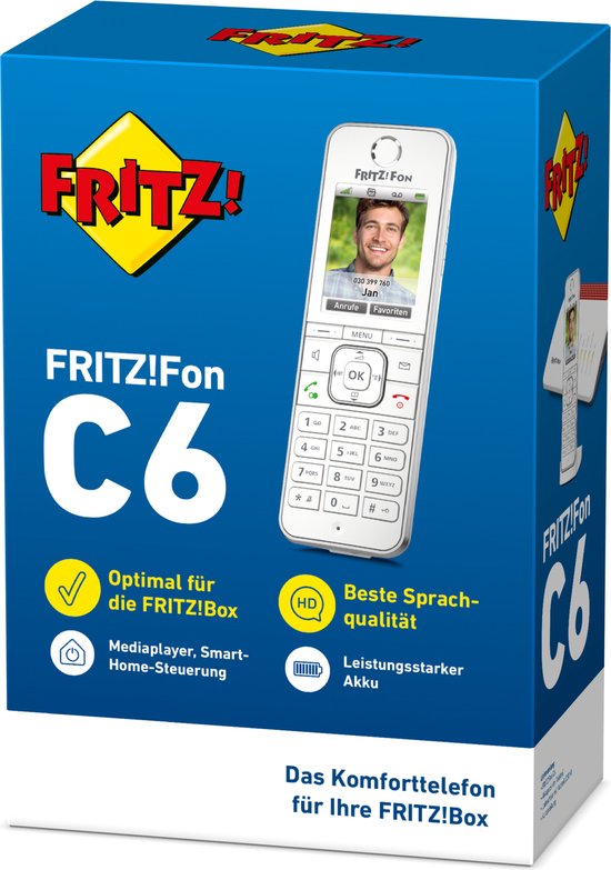 AVM Fritz!Fon C6 International Téléphone DECT AVM Fritz!Fon C6 International Téléphone DECT