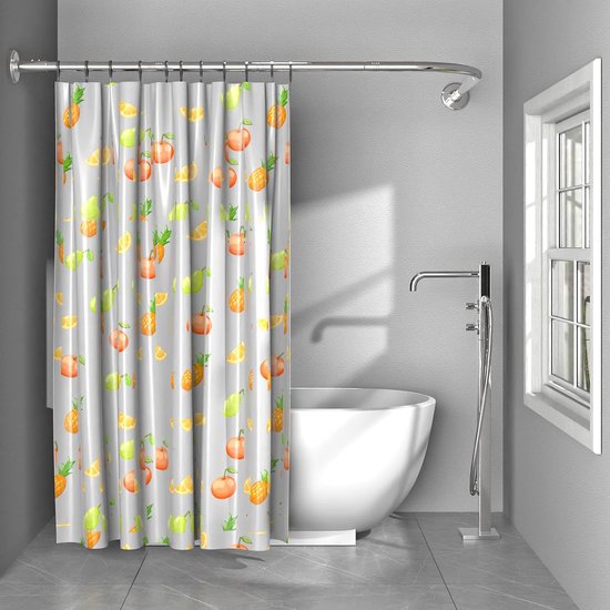 Douchegordijn regenboog - multikleur - 180x200 cm
