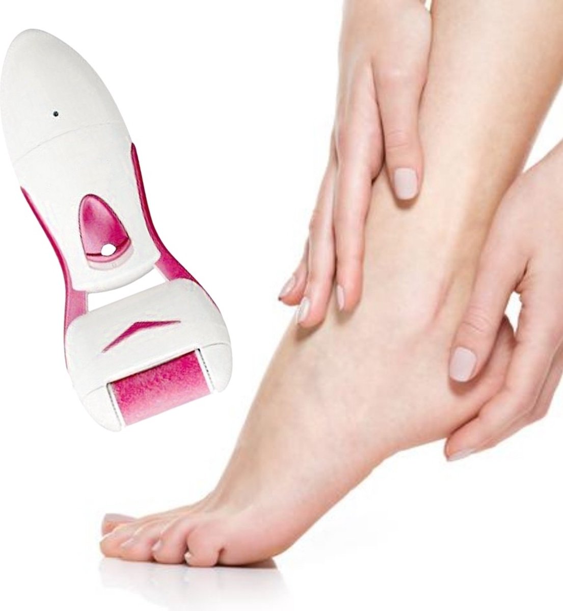 Goedkoopste Eeltverwijderaars - Voetvijl - Eeltverwijderaar Elektrisch - Eelt Verwijderen - Eeltvijl Elektrisch - Voetschimmel - Kleur Roze - Pedicure in Huis - Op Batterijen - Verwijder Eelt - Extra Puimsteen Roller - Verwijder Eelt in een Handomdraai