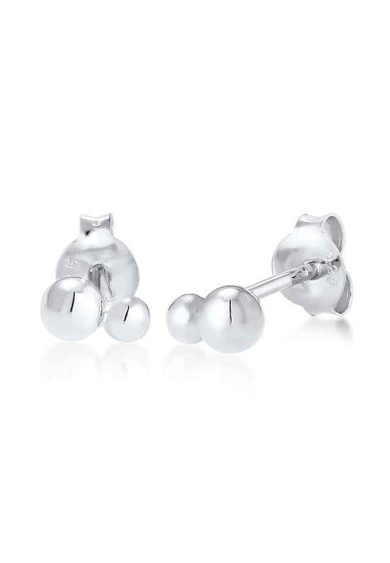 Elli PREMIUM Dames Halsketting Dames Oor Hanger Cirkel Geo Minimaal In 925 Sterling Zilver