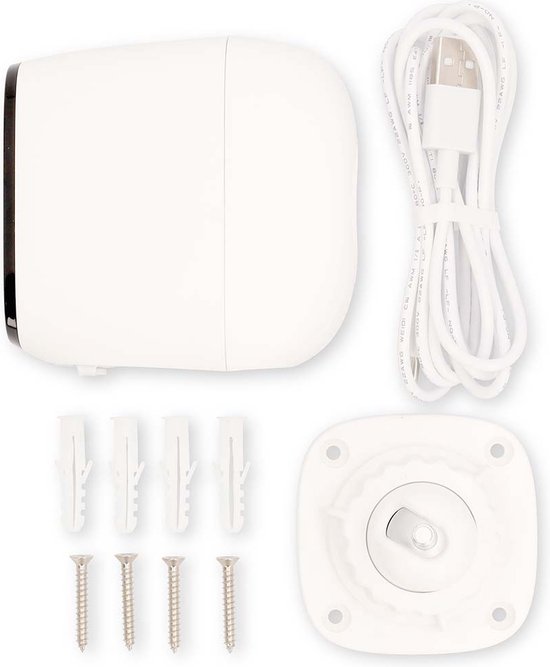 Nedis SmartLife Camera voor Buiten - Wi-Fi - Spotlight - 4MP Quad HD 1440p / 2560x1440 - Pan tilt - IP66 - Max. batterijduur: 10 Maanden - Cloud Opslag (optioneel) / microSD (niet inbegrepen) - 5 V DC van Nedis — afbeelding 2