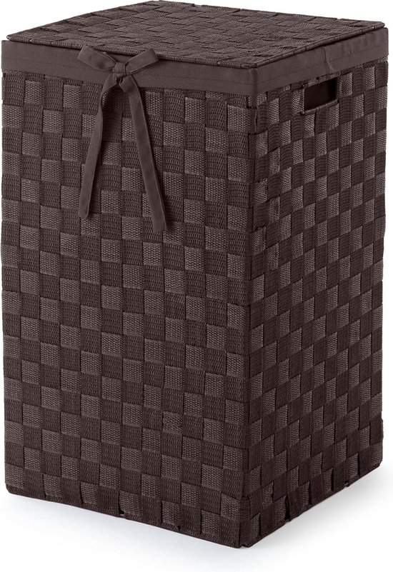 TA Design Wasmand met de hand geweven, 110L synthetische rotan wasmand