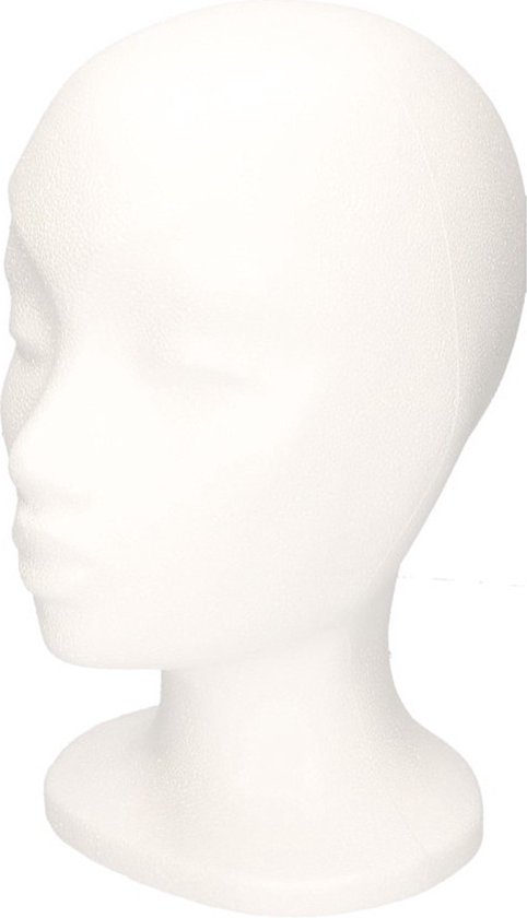 Hobby / DIY tête / tête en polystyrène Sonja 30 cm femme / fille - Tête de montage / tête de mannequin pour vitrine - Fabrication de matériaux de base / matériel de loisir
