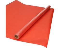 Rollen Kraft inpakpapier - rood - 200 x 70 cm - kadopapier / cadeaupapier / boeken kaften