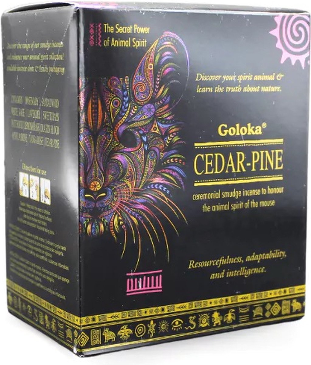 Goloka - Ceder Pine - Wierook - Cederhout - Dennen - Harswierookstokjes - 12 doosjes