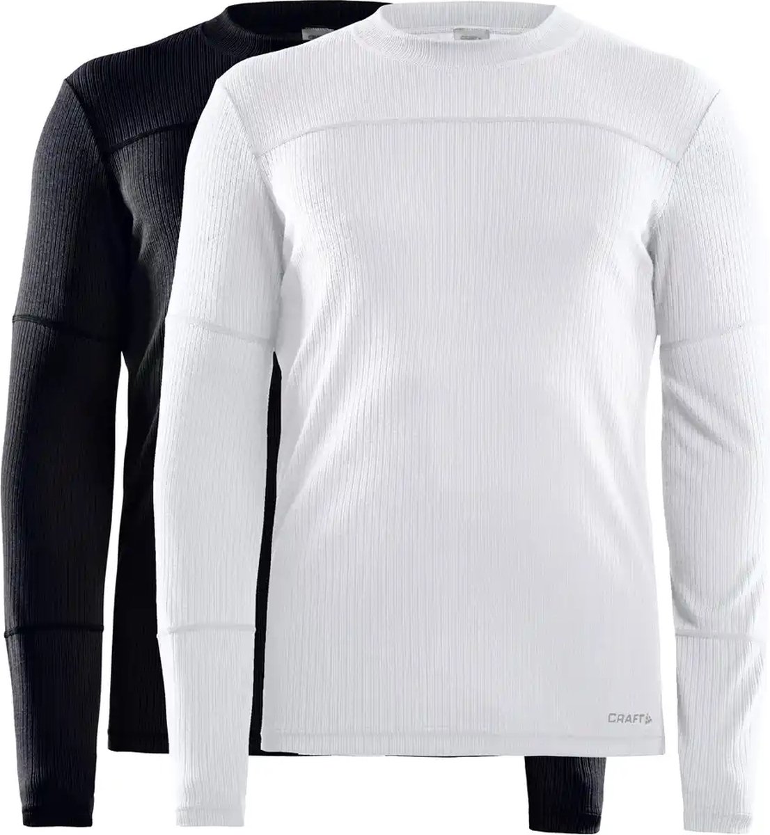 Craft thermoshirt Core - set van 2 wit/zwart