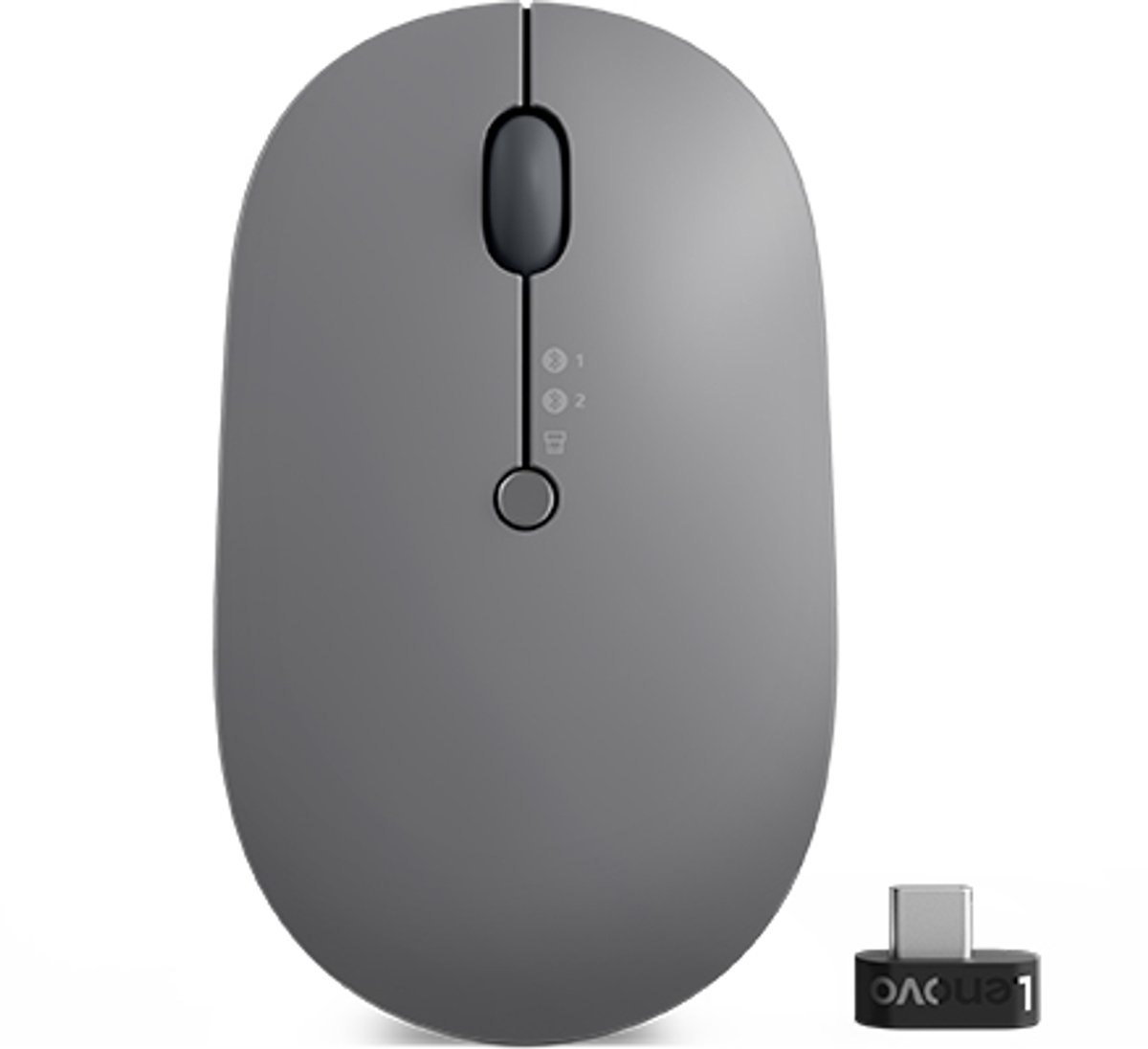Lenovo Go Multi-Device muis Ambidextrous RF draadloos + Bluetooth Optisch 2400 DPI