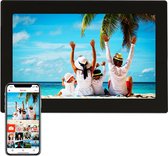 Bol.com Digitale Fotolijst 10.1 Inch - Glas Display - HD - Frameo App - WiFi - IPS Touchscreen - 16GB - Zwart - PFF1015 aanbieding