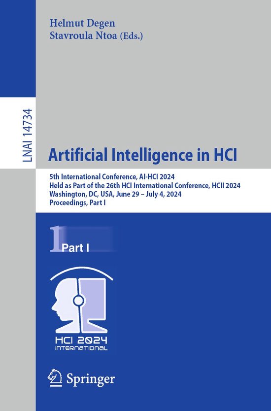 Springer Nature Proceedings Computer Science 1 - Artificial  ... - cover