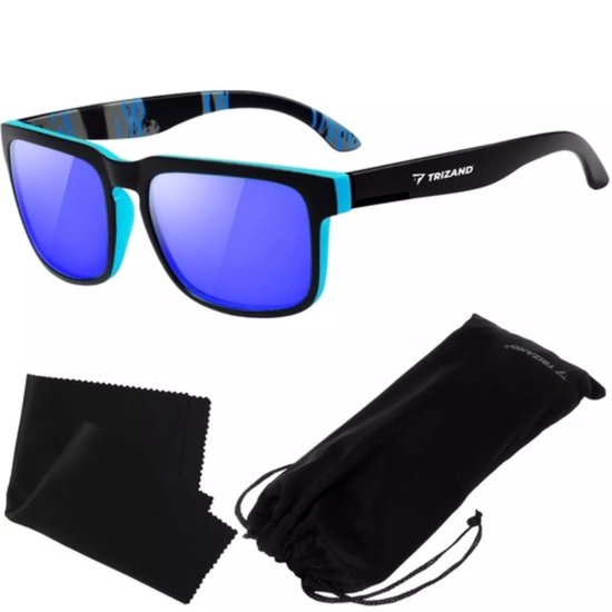 Polarized Zonnebril Blauw/Zwart - UV 400 - Gepolariseerd