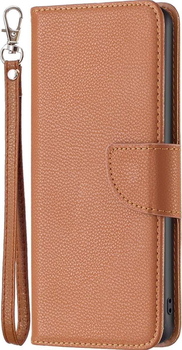 Mobigear Telefoonhoesje geschikt voor Apple iPhone 16 Pro Hoesje | Mobigear Excellent Bookcase Portemonnee | Pasjeshouder voor 2 Pasjes | Telefoonhoesje voor Pinpas / OV Kaart / Rijbewijs - Bruin