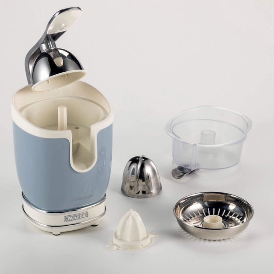 Ariete 0413/05 - Vintage elektrische citruspers - 400 Watt - 2 perskegels - 600 ml inhoud - blauw van Ariete — afbeelding 3