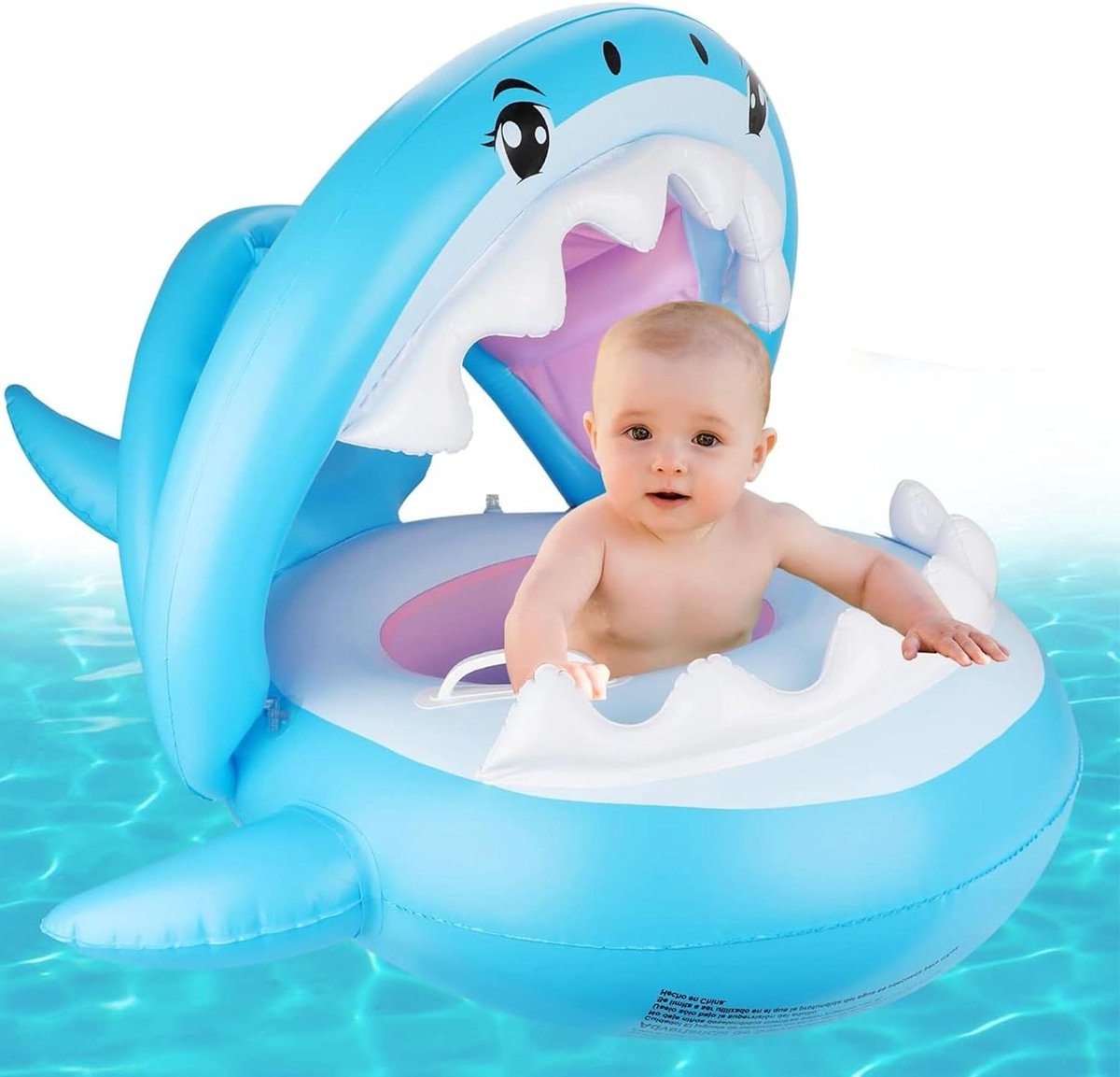 Bébé Siège De Piscine - Anneau De Natation Gonflable Avec Dossier Coccinelle - Flotteur Pour Bébés 6-36 Mois (12-38 Lb) - Sécurité Et Plaisir Garantis !