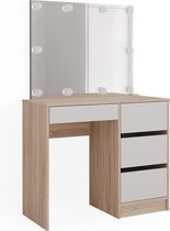 Vicco Kaptafel Wit 115 cm met spiegel, Adela | Wit | Kaptafel spiegel Vicco Kaptafel Wit 115 cm met spiegel, Adela | Wit | Kaptafel spiegel