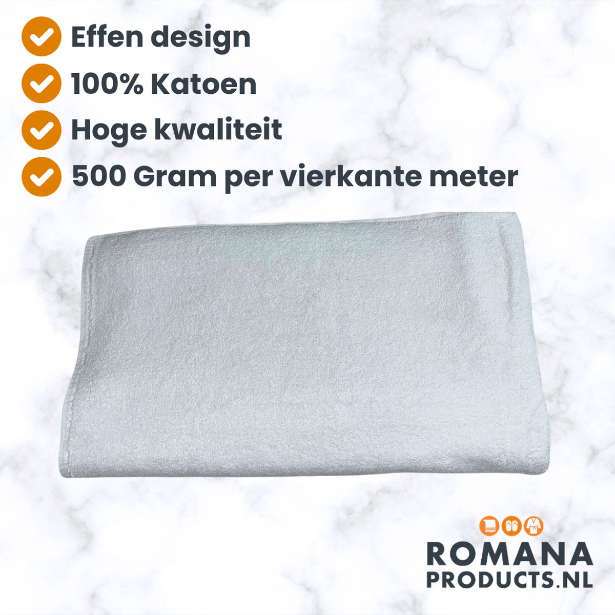 Romana Products Hotelhanddoek - Luxe Badhanddoek - Wit - 100cm x 220cm - Zacht en Absorberend