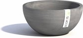 Ecopots Brussels 35 - Grey - Ø35 x H16,7 cm - Ronde grijze bloempot / plantenpot