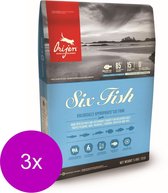 Orijen Whole Prey Six Fish Cat Sardines&Heek - Kattenvoer - 3 x 1.8 kg