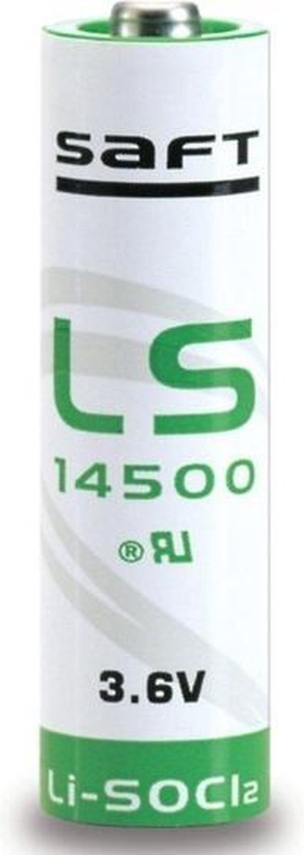 Saft LS14500 lithium AA batterij (3,6V)