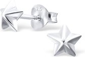 Fako Bijoux® - Kinderoorbellen - 925 Zilver - Ster - 5x5mm - Zilverkleurig