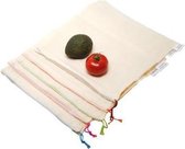 Herbruikbare Fruit en Groente Zak L (5st) - 30x33cm