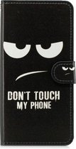 Do not touch agenda wallet case hoesje Samsung Galaxy J4 Plus