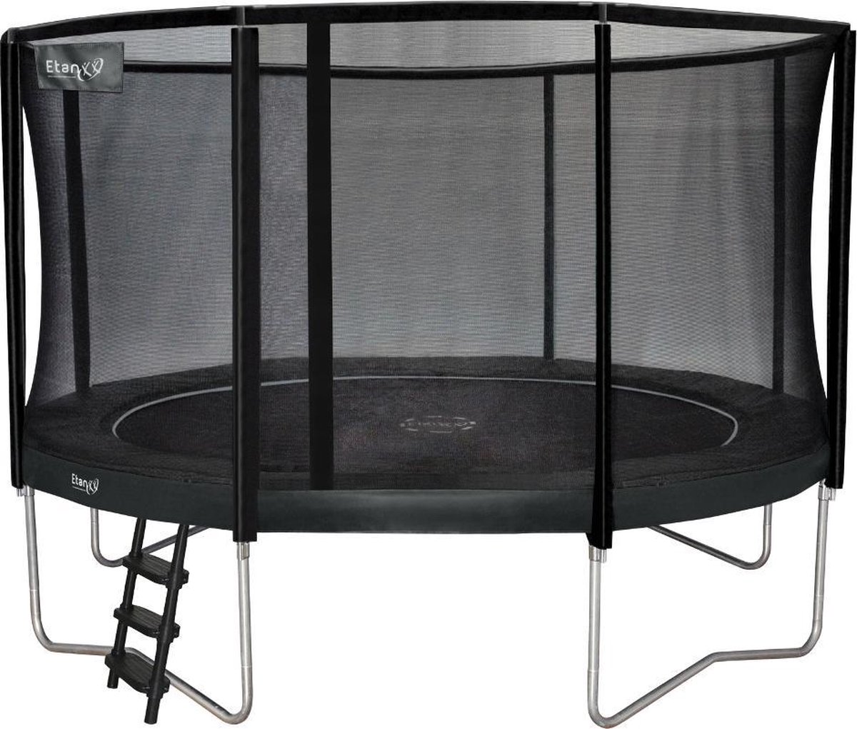 Trampoline Etan Premium Gold Combi set - Ø427 cm - inc. Veiligheidsnet - Grijs - Rond