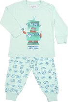 Fun2Wear Pyjama Robot Go to Sleep Groen maat 62