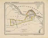 Historische kaart, plattegrond van gemeente Veen in Noord Brabant uit 1867 door Kuyper van Kaartcadeau.com