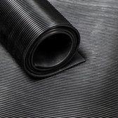 Patin caoutchouc / tapis caoutchouc op rol de nervure 3 mm - Largeur 100 cm - par mètre linéaire