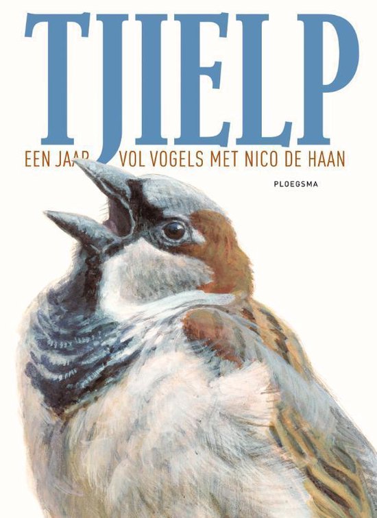 Boekomslag met de titel "Tjielp" en een illustratie van een zangvogel.