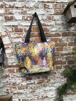 Manic Bags Shopper, Tas, Met print van Claude Monet "Jardin a Vetheuil"