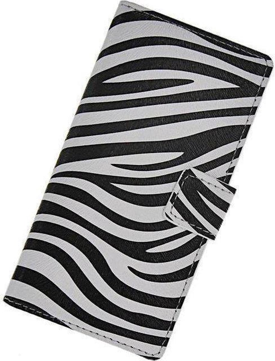 Zebra wallet agenda tasje hoesje Galaxy S4 mini I9195