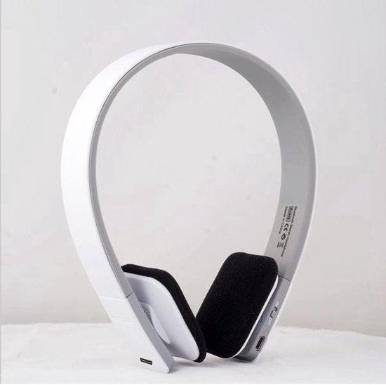 Draadloze Bluetooth Headset Hoofdtelefoon Wit