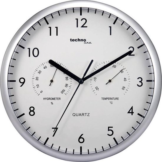 Horloge Murale Technoline WT650 26 cm Argent Quarz