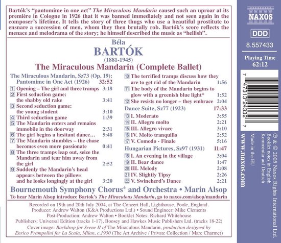 Bartok: Miraculous Mandarin (T