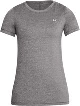 Under Armour HG Armour SS Sportshirt - Dames - Maat S - Charcoal Light Heather