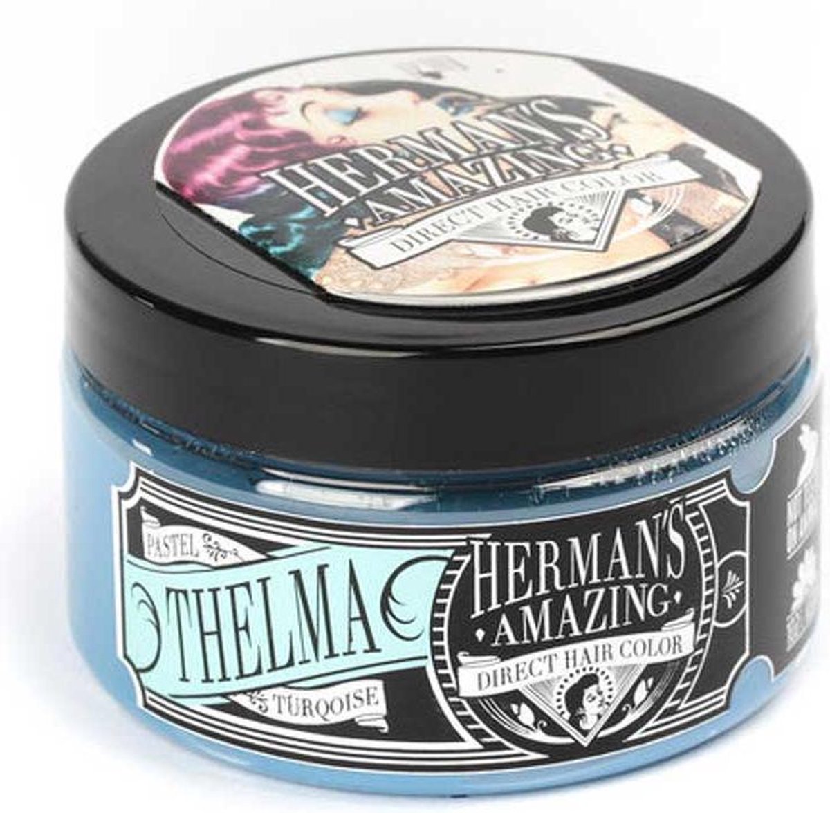 Hermans Amazing Haircolor - Thelma Turquoise Semi permanente haarverf - Turquoise