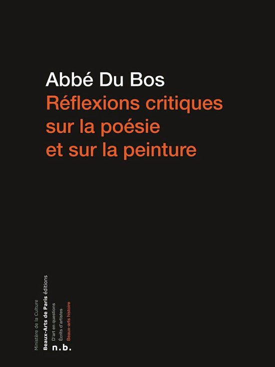 Réflexions critiques sur la poésie et sur la peinture - cover
