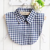 Blouse Kraagje Voor Vrouwen – One Size – Blauw – Voor Onder Een Trui Of Jurkje