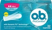 o.b.® ProComfort Mini Tampons - 32 stuks
