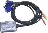 Hawking HKS112AU 2-poorts KVM + audio (PS/2 console / USB systemen)