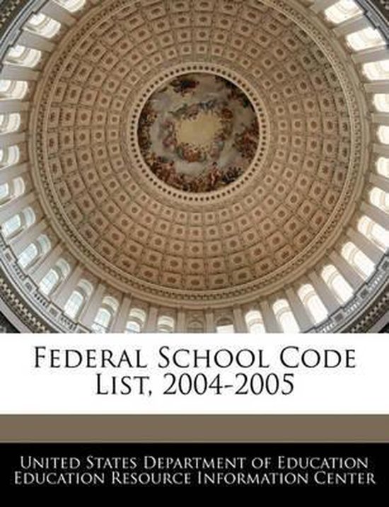 Federal School Code List 2004 2005 9781240630219 Boeken Bol federal-school-code-list-2004-2005-9781240630219-boeken-bol