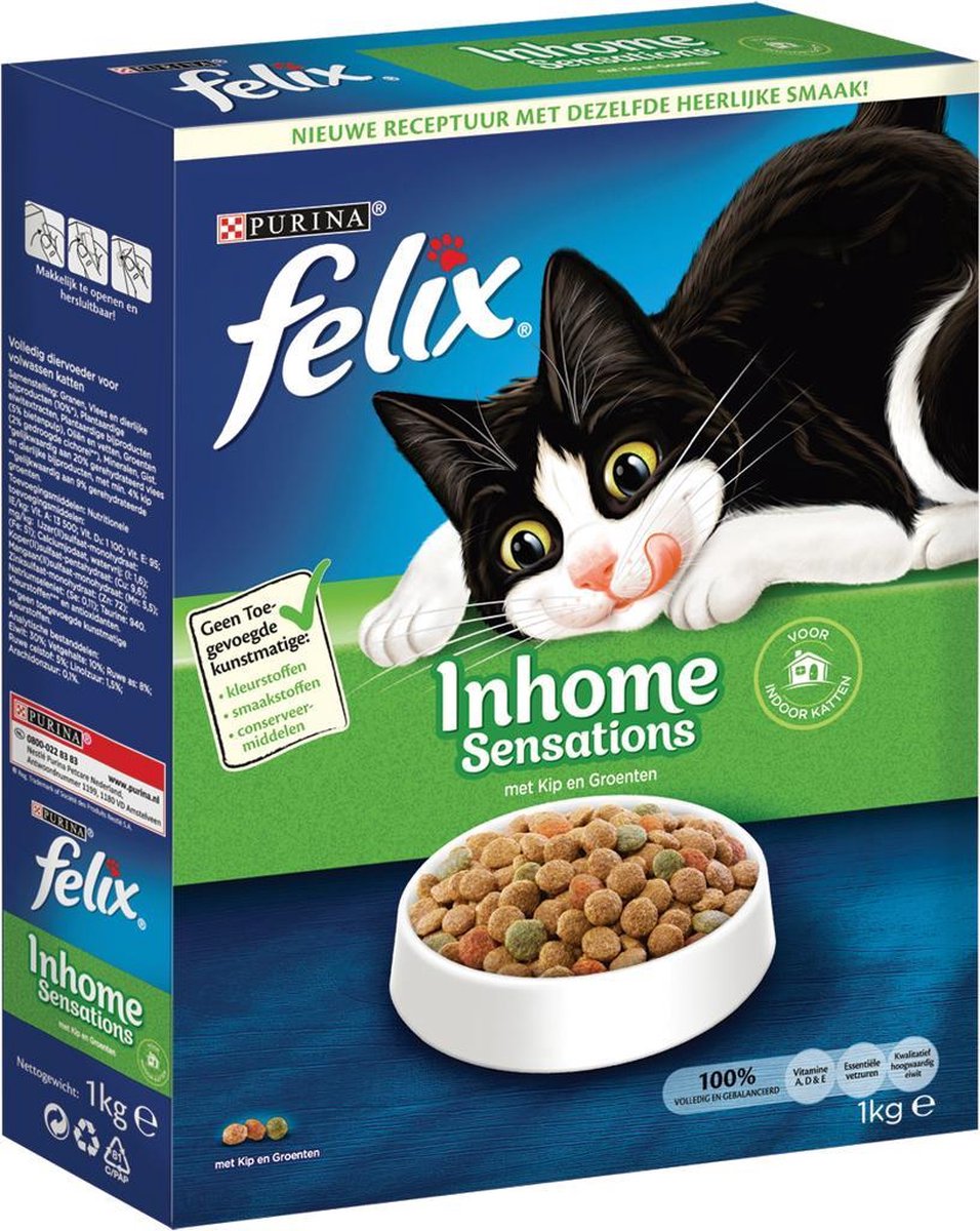 FELIX Inhome Sensations - Kip & Groenten - Kattenvoer 1 kg